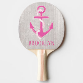 Aangepaste Nautical Anchor Ping Pong Paddle Tafeltennisbatje