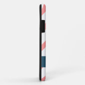 Aangepaste Nautical, Blue Anchor & Roos Stripes Case-Mate iPhone Case (Achterkant/rechts)