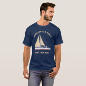 Aangepaste Nautical Matching Family Boat Trip T-shirt (Voorkant volledig)