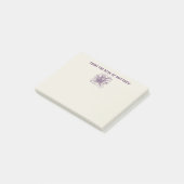 Aangepaste Nautical Octopus Paars en Cream Post-it® Notes (Schuin)