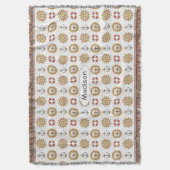 Aangepaste Nautical Pattern naam goot deken (Voorkant Verticaal)