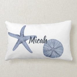Aangepaste Nautical Pillow Blue Waterverf Kussen