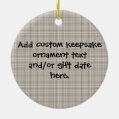 Aangepaste Nautical Sailboat Blue/Tan Boy's Keramisch Ornament (Achterkant)