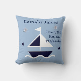 Aangepaste "Nautical/Sailboat" Keepomwille Pillow Kussen