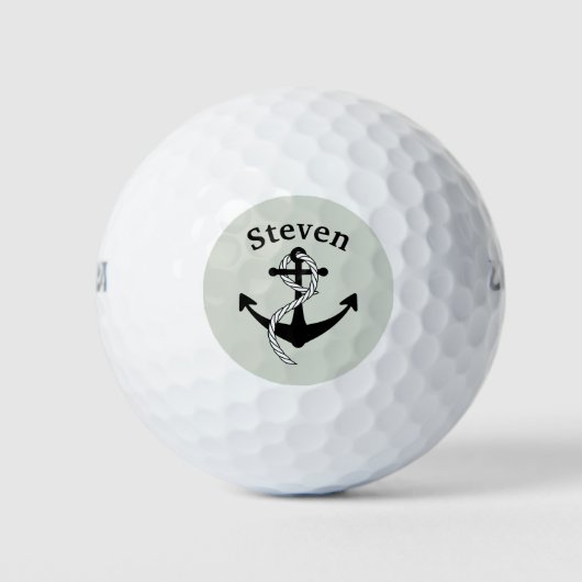 Aangepaste Nautical Sailing Name Golf Ball Golfballen (Voorkant)