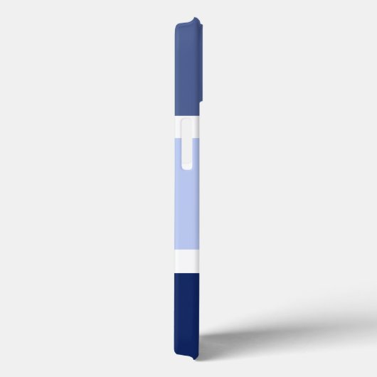 Aangepaste Nautical Stripes Blue en White Case-Mate iPhone Case (Achterkant / Rechts)