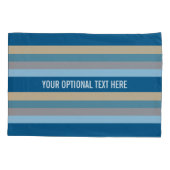 Aangepaste Nautical Stripes-kussenslopen Kussensloop (Achterkant)