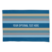 Aangepaste Nautical Stripes-kussenslopen Kussensloop (Voorkant)