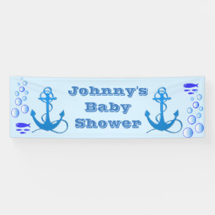 Aangepaste Nautical Threaded Baby shower Banner