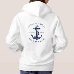 Aangepaste Nautilus Anker Familie Boot Cruise Hoodie