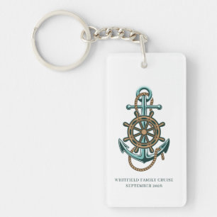 Aangepaste Nautilus Anker Familie Reünie Cruise Sleutelhanger