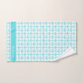 Aangepaste Nautische Anker Blauwgroen Badkamer Bla Bad Handdoek (Handdoek)