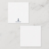 Aangepaste Nautische Anker Boot Naam Captain Notitiekaartje (Voorkant / Achterkant)