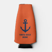 Aangepaste nautische boot anker fles koelers flesjeskoeler (Voorkant)