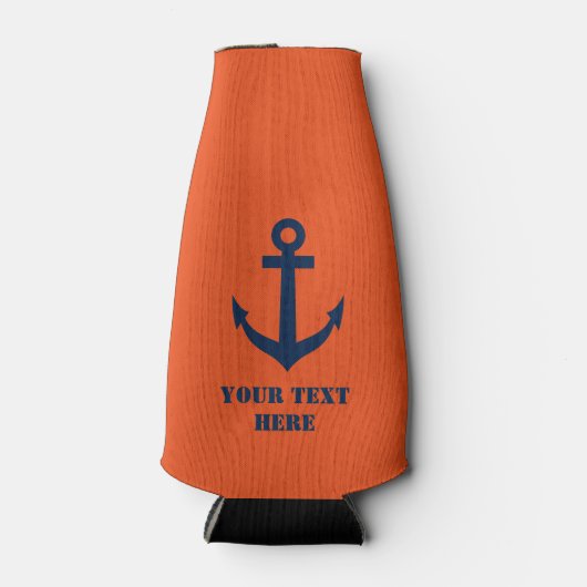 Aangepaste nautische boot anker fles koelers flesjeskoeler (Voorkant)