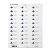 Aangepaste Nautische Boot Stuurwiel Etiket (Full Sheet)