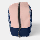 Aangepaste nautische bootnaam Plush Navy Toilettasje (Rechts)