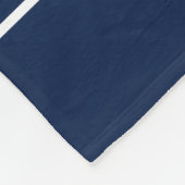 Aangepaste nautische bootnaam Welkom aan boord ank Fleece Deken (Hoek)