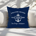 Aangepaste nautische bootnaam Welkom aan boord ank Kussen<br><div class="desc">Introductie van onze Custom Nautical Boat Name Welcome Aboard Anchor Sierkussen: Voeg een vleugje maritieme charme toe aan uw leefruimte met ons gepersonaliseerde gooi kussen. Met een klassiek ankerontwerp en aanpasbaar met de naam van uw boot, is dit kussen het perfecte accent voor elk nautisch-themed decor. Gemaakt van hoogwaardige materialen,...</div>