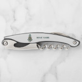 Aangepaste nautische familie cruise vakantie boot  kurkentrekker (Voorkant)