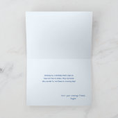 Aangepaste nautische horizon verjaardagskaart kaart (Binnen)
