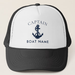 Aangepaste nautische kapitein boot anker swag trucker pet