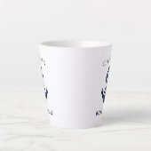Aangepaste nautische kapitein bootanker latte mok (Voorkant)