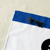 Aangepaste nautische lijnen en ANCHOR | Strandlaken (In situ)