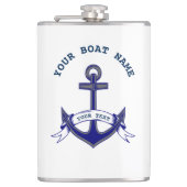 Aangepaste Nautische maatkolf voor anchor Heupfles (Voorkant)