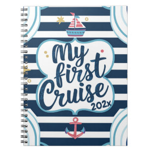 Aangepaste nautische mijn eerste cruise notitieboek