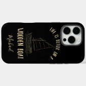 Aangepaste nautische moderne varen Case-Mate iPhone case (Achterkant (horizontaal))