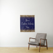 Aangepaste Navy Achtergrond Verjaardagsfeestfotoca Wandkleed (In situ)