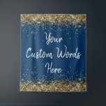 Aangepaste Navy Achtergrond Verjaardagsfeestfotoca Wandkleed<br><div class="desc">Aangepaste achtergrond voor fotocabine,  Sparkle Birthday Twinkle 15th 18th,  Glitter Anniversary Sweet 16 16th,  gepersonaliseerd 30th 21st 25th 35th,  vrijgezellenfeest hen Do Weekend,  huwelijksnacht Sparkly Son Boy,  man Bach Prop Bachelorette Party,  Quinceanera 40th 50th 60th 70th,  20th VoW Vernieuwing afstuderen afstudeerder,  dochtermeisje Navy Blue Gold Gold</div>