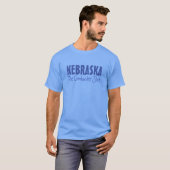 Aangepaste NEBRASKA-tekstkleding T-shirt (Voorkant volledig)