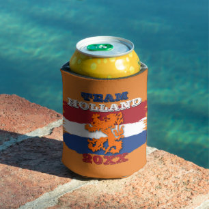 Aangepaste Nederlandse Vlag Oranje Leeuw Team Holl Blikjeskoeler