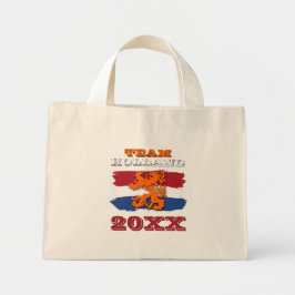 Aangepaste Nederlandse Vlag Oranje Leeuw Team Holl Mini Tote Bag