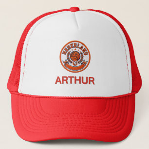 Aangepaste Nederlandse voetbal crest met persoonli Trucker Pet
