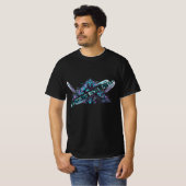 Aangepaste Neo Tokyo Cyber Ronin T-shirt (Voorkant volledig)