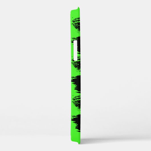 Aangepaste Neon Green Bruske Stroke Verf Achtergro Case-Mate iPhone Case (Achterkant / Rechts)