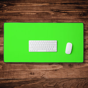 Aangepaste Neon Groen Effen Kleur Klassiek Bureaumat