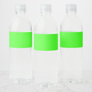 Aangepaste Neon Groene Fles Labels Waterfles Etiket
