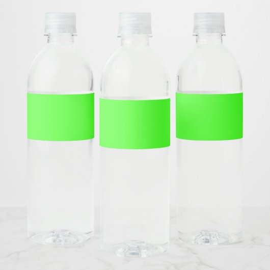 Aangepaste Neon Groene Fles Labels Waterfles Etiket (Flessen)