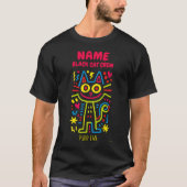 Aangepaste Neon Kat Pop Art | Purr Evil Halloween T-shirt (Voorkant)