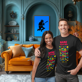 Aangepaste Neon Mummy Pop Art | Wrap Star Hallowee T-shirt