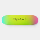 Aangepaste Neon Ombre-skateboard koel Persoonlijk Skateboard (Horizontaal)