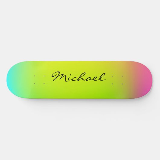 Aangepaste Neon Ombre-skateboard koel Persoonlijk Skateboard (Horizontaal)