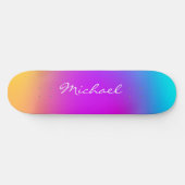 Aangepaste Neon Ombre-skateboard koel Persoonlijk Skateboard (Horizontaal)