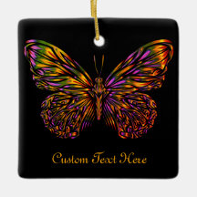 Aangepaste Neon Rainbow Butterfly