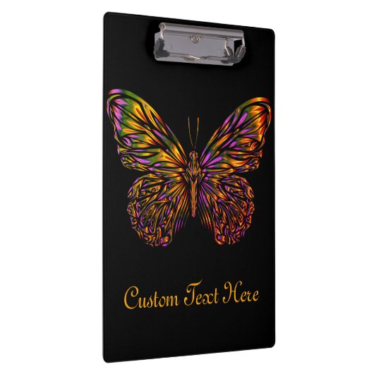 Aangepaste Neon Rainbow Butterfly Klembord (Rechts)