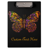 Aangepaste Neon Rainbow Butterfly Klembord (Voorkant)